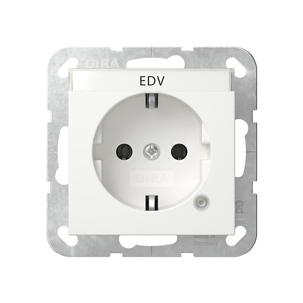 Gira SCHUKO Kontroll + BSF Reinweiß 445203